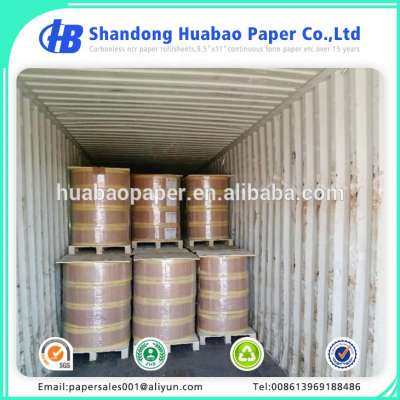 Jumbo Roll cb white carbonless copy paper 80gsm